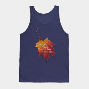 Autumn leaf - To make a wish Tank Top